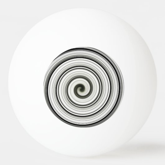 Balle De Ping Pong spirale noire et blanche (Dos)