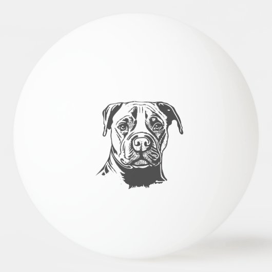 Balle De Ping Pong Staffordshire Bull Terrier (Devant)