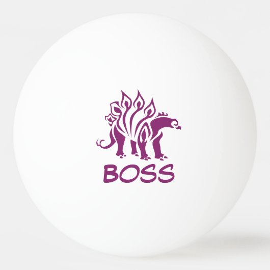 Balle De Ping Pong Stegosaurus pourpre Dinosaure araigné (Devant)