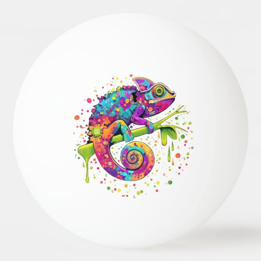 Balle De Ping Pong Style d'aquarelle des teintures Chameleon (Dos)