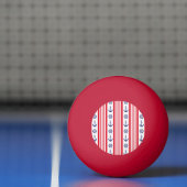 Balle De Ping Pong Style marine (Filet)