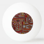 Balle De Ping Pong Style Patchwork Impression ethnique brodée (Dos)