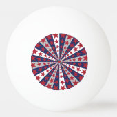 Balle De Ping Pong Sunburst patriotique : Drapeau américain (Dos)