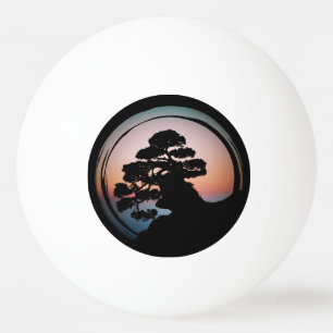 Balle De Ping Pong Sunset Bonsai Tree céramique Carrelage Organisateu