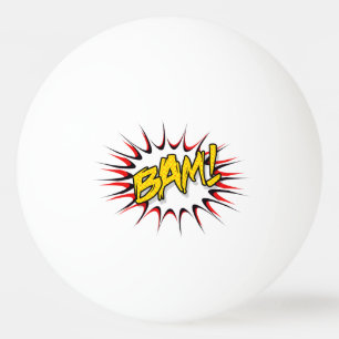Balle De Ping Pong Super Hero Classic Bam ! Bulle d'action