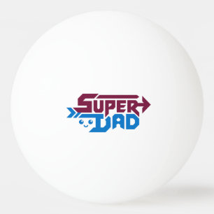 Balle De Ping Pong Super Papa Cadeau de Joueur – Rétro Mignon