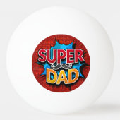 Balle De Ping Pong Super Papa Mustache Grunge moderne (Dos)
