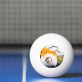 Balle De Ping Pong Sushi dans une assiette (Filet)