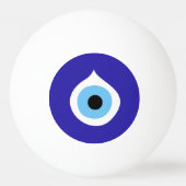 Balle De Ping Pong symbole de l'oeil maléfique ancien nazar fatima ta (Devant)