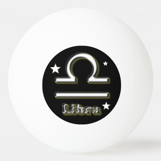 Balle De Ping Pong Symbole Libra (Devant)