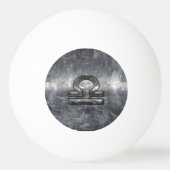 Balle De Ping Pong SYMBOLE Zodiaque Libra Style Acier argenté (Dos)