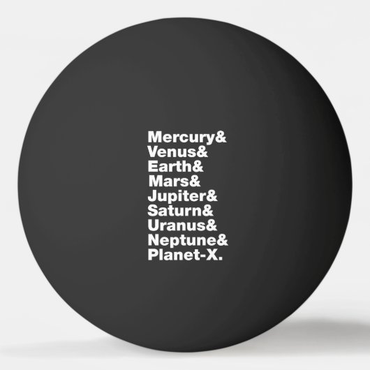Balle De Ping Pong Système solaire (Devant)