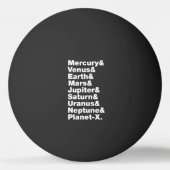 Balle De Ping Pong Système solaire (Dos)