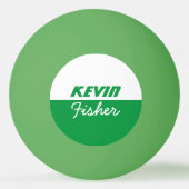 Balle De Ping Pong table de ping-pong verte personnalisée (Dos)