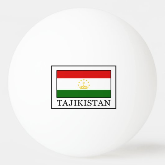 Balle De Ping Pong Tadjikistan (Devant)