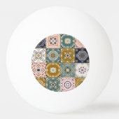 Balle De Ping Pong Talavera Indian : Patchwork, Ethnic Mosaic. (Dos)