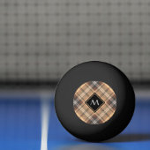 Balle De Ping Pong Tartan beige et Brown (Filet)