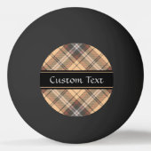 Balle De Ping Pong Tartan beige et Brown (Dos)