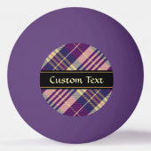 Balle De Ping Pong Tartan mauve, or et bleu (Dos)