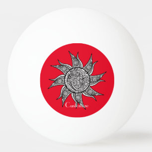 Balle De Ping Pong Tatouage de henné Sun Thunder_Cove