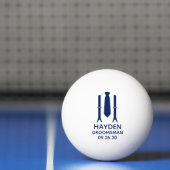 Balle De Ping Pong Témoin cravate bleue (Filet)