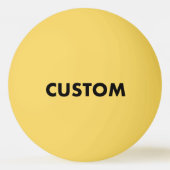 Balle De Ping Pong Tennis de table personnalisé JAUNE (Devant)