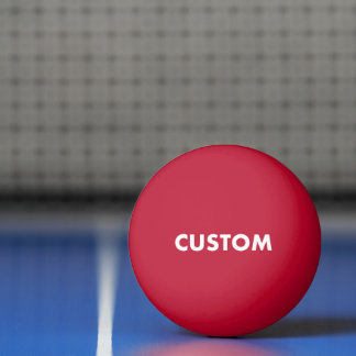 Balle De Ping Pong Tennis de table ROUGE personnalisé