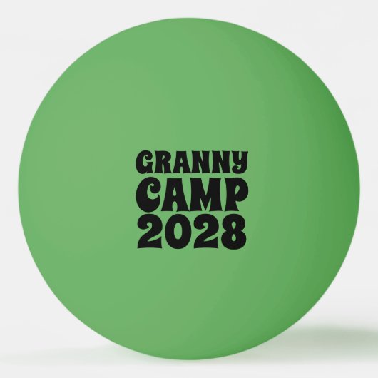 Balle De Ping Pong Texte du camp de Granny (Devant)