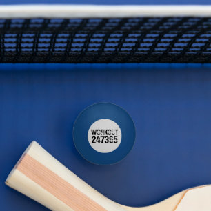 Balle De Ping Pong Texte usé et rayé Workout 247365 noir