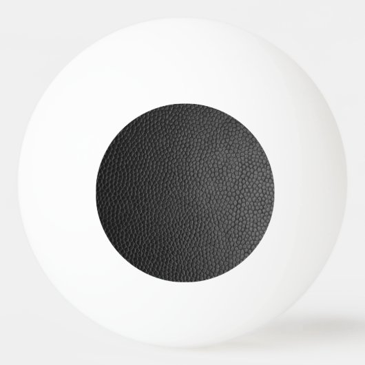 Balle De Ping Pong Texture en cuir noir (Devant)