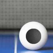 Balle De Ping Pong Texture en cuir noir (Filet)