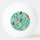 Balle De Ping Pong Thème Halloween Witchen sans couture (Dos)