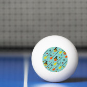 Balle De Ping Pong Thème Halloween Witchen sans couture (Filet)