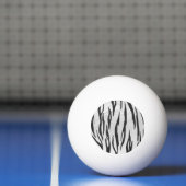 Balle De Ping Pong Tiger noir et blanc (Filet)