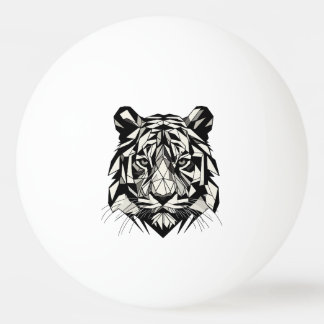 Balle De Ping Pong Tigre mirando