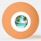 Balle De Ping Pong tiki luau tropical island beach  (Dos)