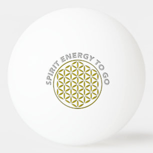 Balle De Ping Pong Timbre or Flower Of Life - Spirit Enery aller