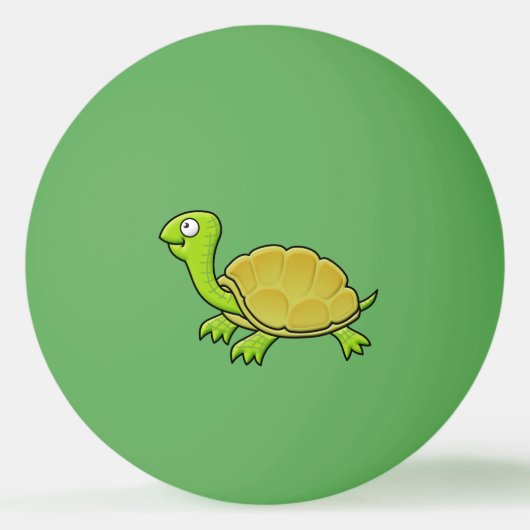 Balle De Ping Pong Tortue caricaturale (Devant)