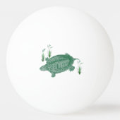Balle De Ping Pong Tortue de mer verte (Dos)