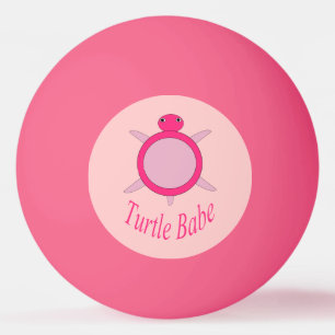 Balle De Ping Pong Tortue rose mignonne Baby Ping Pong Ball