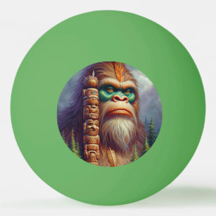 Balle De Ping Pong Totem amérindien de Bigfoot