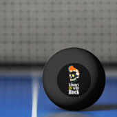 Balle De Ping Pong Toujours éclairée par la roche (Filet)