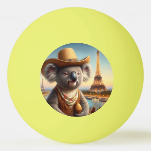 Balle De Ping Pong Tour Eiffel de Koala (Devant)