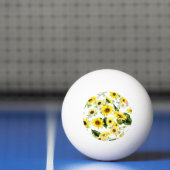 Balle De Ping Pong Tournesol d'aquarelle 7 (Filet)