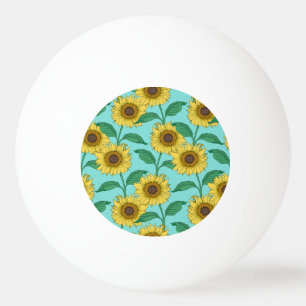 Balle De Ping Pong Tournesol Illustration Mode Répéter le Motif
