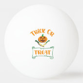 Balle De Ping Pong Tracer ou traiter les os croisés Halloween visage  (Dos)