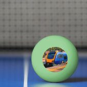 Balle De Ping Pong Train bleu et jaune (Filet)