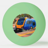 Balle De Ping Pong Train bleu et jaune (Dos)