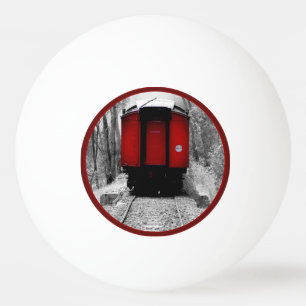 Balle De Ping Pong Train ferroviaire Black and Red Heritage