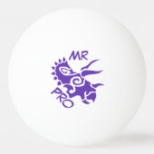 Balle De Ping Pong Tricératops Pro Purple Mister (Dos)